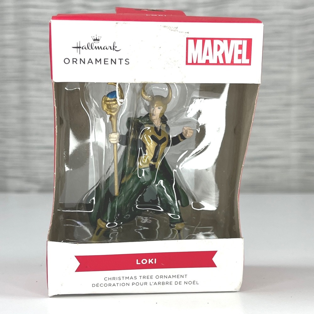 Hallmark Marvel Loki Christmas Tree Ornament Green Gold 2HCM9087 New in Box